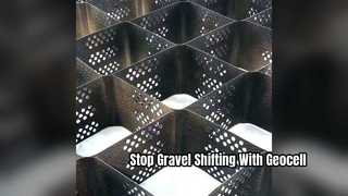 স্ট্রং রোড এবং নুড়ি স্থায়ীকরণের জন্য HDPE জিওসেল