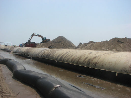 Black SAND Geotextile Dewatering Tubes Sand filled Cofferdam Reclamation Land Reclamation Offering High Temperature Resistance and Performance