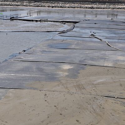 পৌর স্লাজ ট্রিটমেন্ট প্রকল্পের জন্য উচ্চ ভেদ্যতা জিওটেক্সটাইল ডিওয়াটারিং টিউব