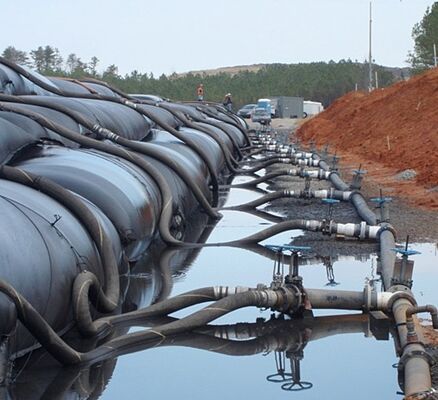 পাম তেল স্লাজ ফিল্টারেশনের জন্য চাপ প্রতিরোধী ৫০kN পিপি জিওটেক্সটাইল ডিওয়াটারিং টিউব
