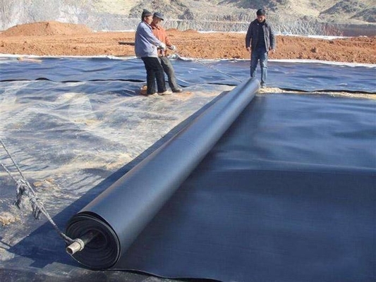 কালো অ্যান্টি এজিং EPDM পিভিসি জিওমেমব্রেন লাইনার 1 মিমি ফিশ পন্ড লাইনার
