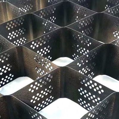 ওয়েল্ডিং স্পেস 330 মিমি এইচডিপিই জিওসেল সমতল টেক্সচারযুক্ত বা মধুচক্রের ধরণের পৃষ্ঠের বৈশিষ্ট্যযুক্ত GB স্ট্যান্ডার্ড পূরণ করে গ্রাউন্ড রিইনফোর্সমেন্ট অ্যাপ্লিকেশনগুলির জন্য আদর্শ